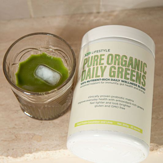 X50 Lifestyle Pure Organic Daily Greens 100% nutrient-rich daily wellness blend