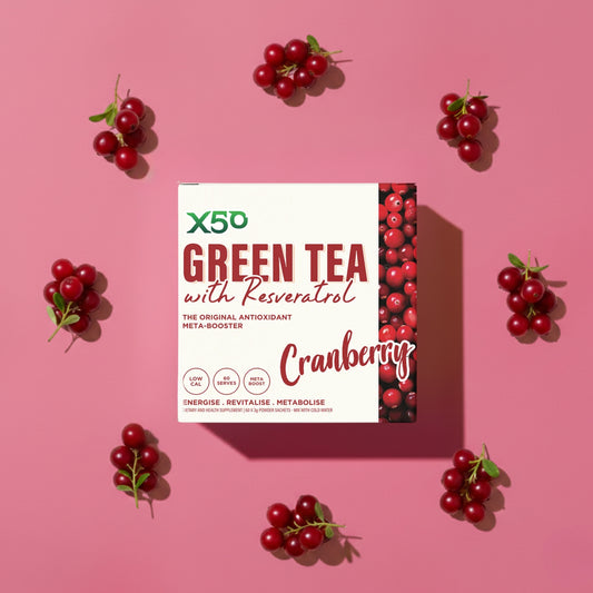 Cranberry Green Tea X50 Resveratrol 60 Serves