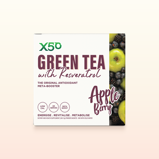 X50 Apple Berry Green Tea with Resveratrol