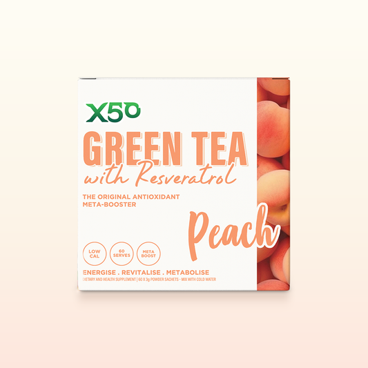 X50 Peach Green Tea with Resveratrol