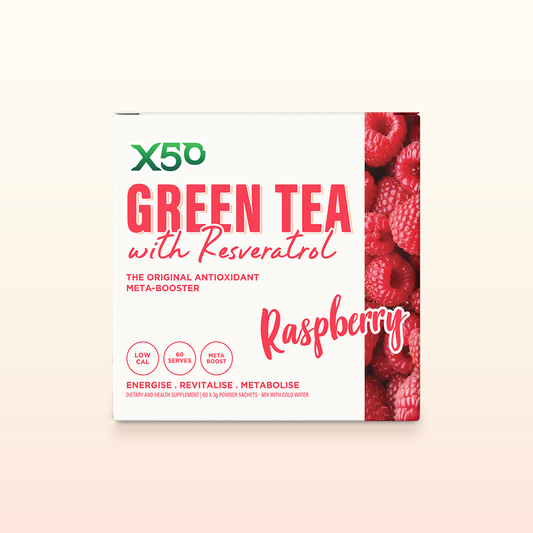 X50 Raspberry Green Tea with Resveratrol