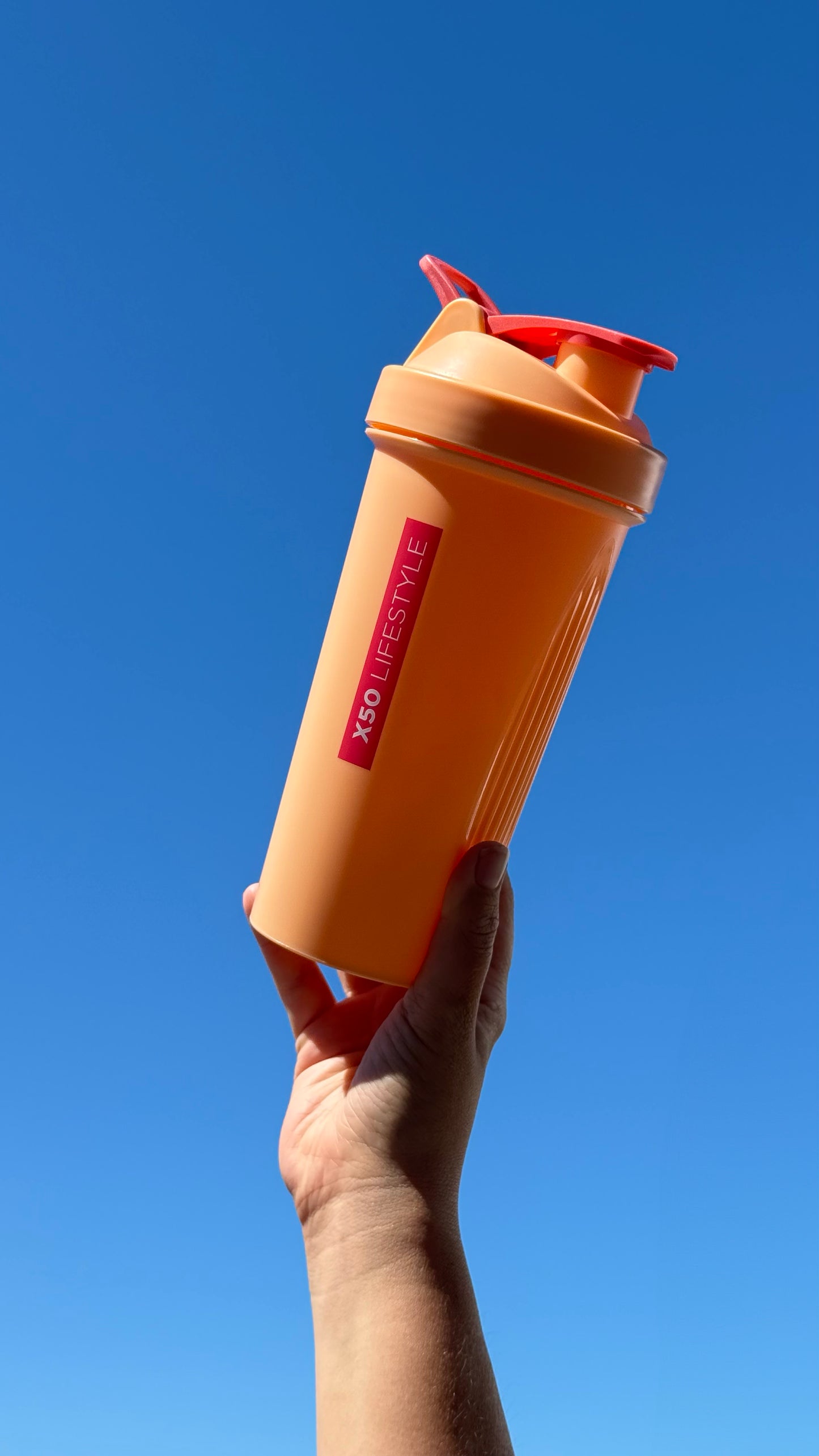 Peach and Red X50 Shaker
