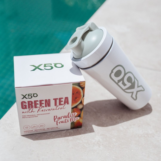 X50 Paradise Fruits Mix Green Tea with Resveratrol