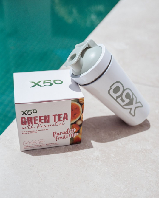 X50 Paradise Fruits Mix Green Tea with Resveratrol