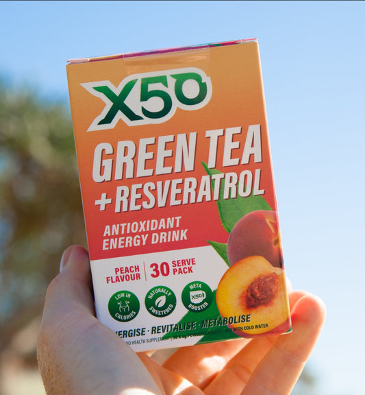 X50 Peach Green Tea with Resveratrol
