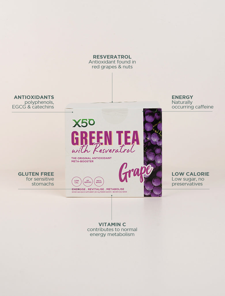Grape Green Tea X50 with Resveratrol
