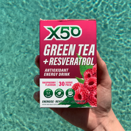X50 Raspberry Green Tea with Resveratrol