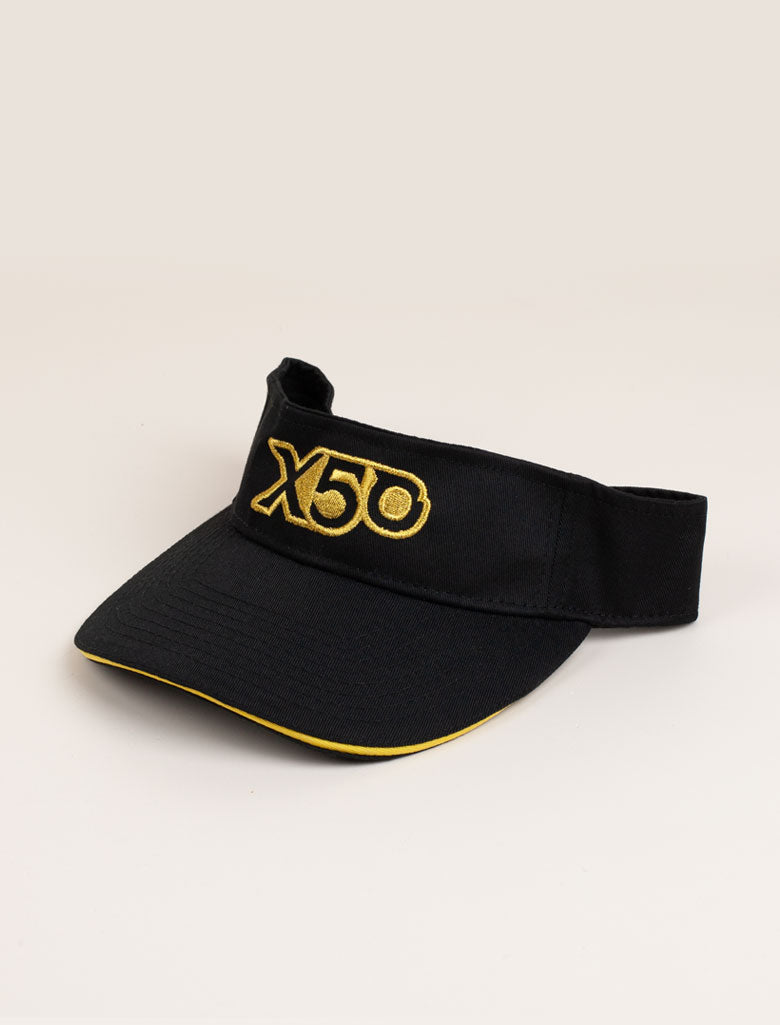 X50 Visor Canvas Black & Gold