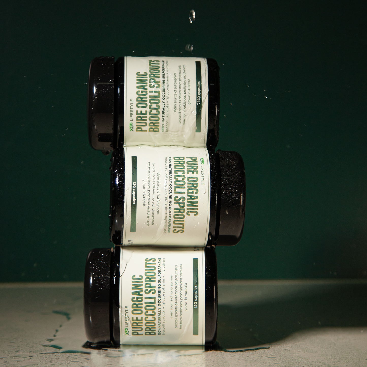 X50 Pure Organic Broccoli Sprout jar