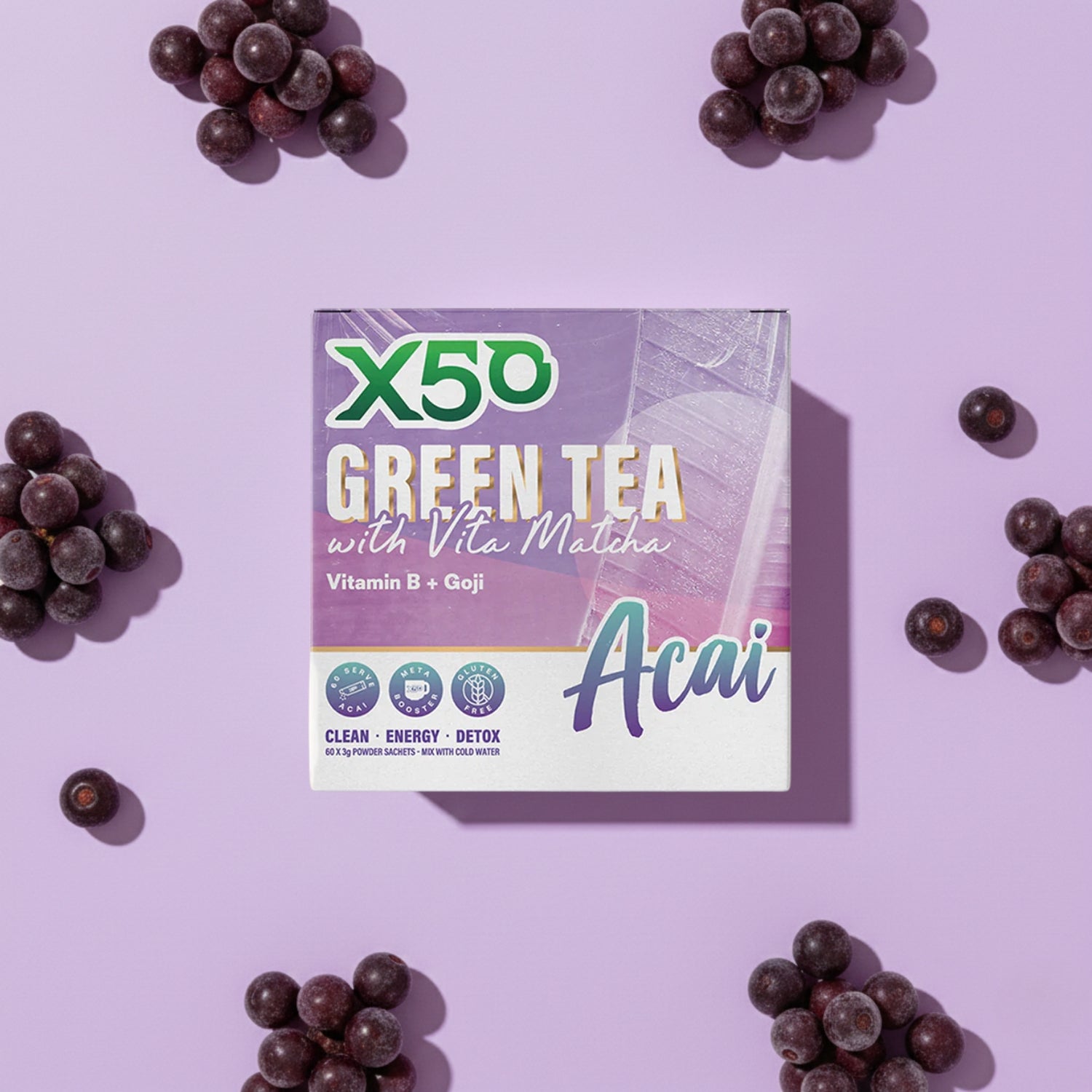 Acai Green Tea X50 Vita Matcha 60 Serves