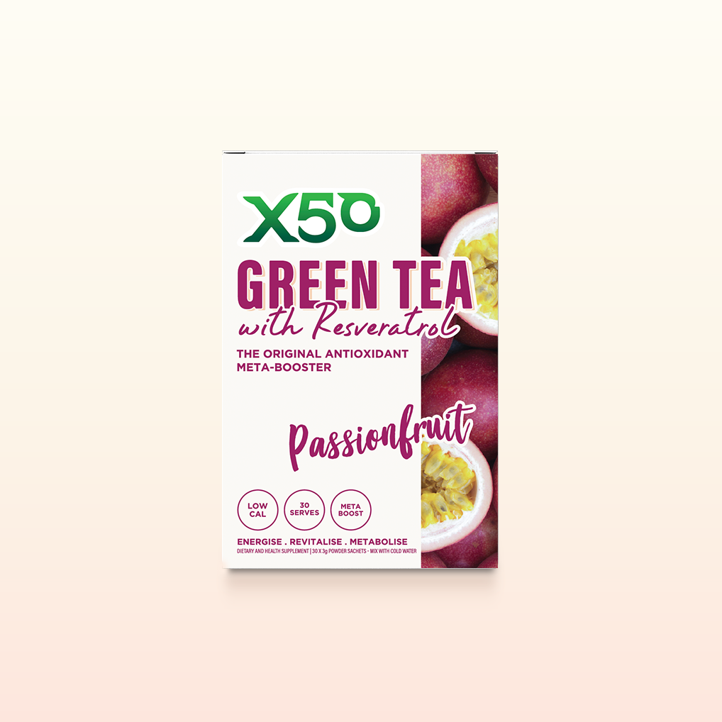 X50 Passionfruit Green Tea with Resveratrol