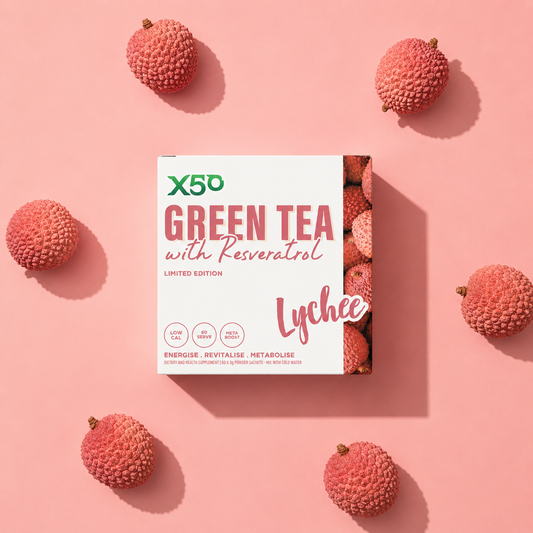 Lychee Green Tea X50 Resveratrol 60 Serves
