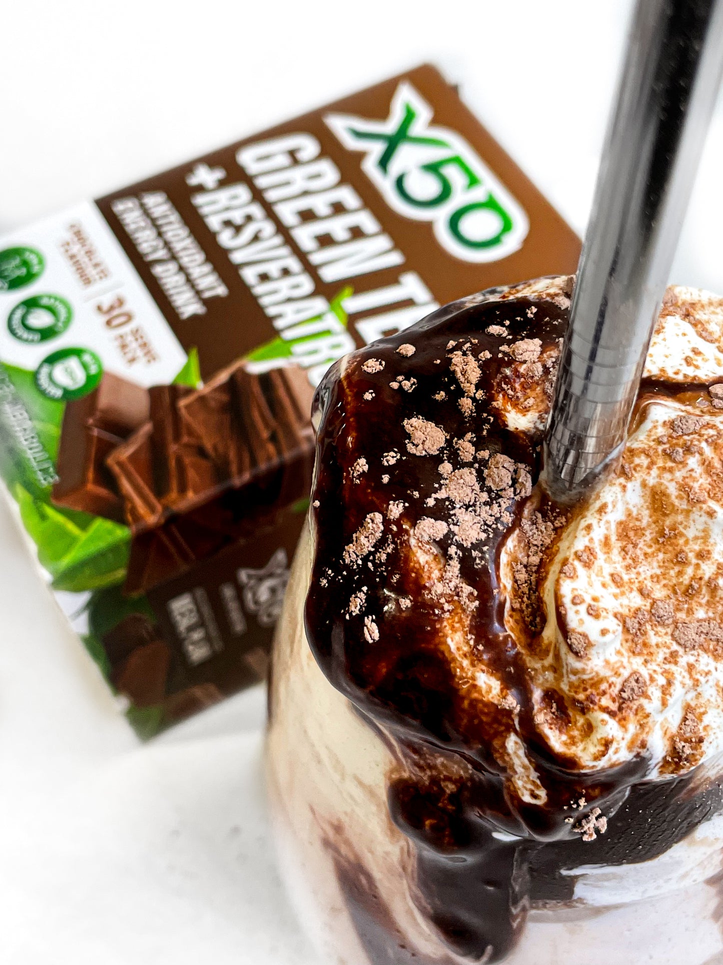 Chocolate flavor X50 Green Tea with Resveratrol