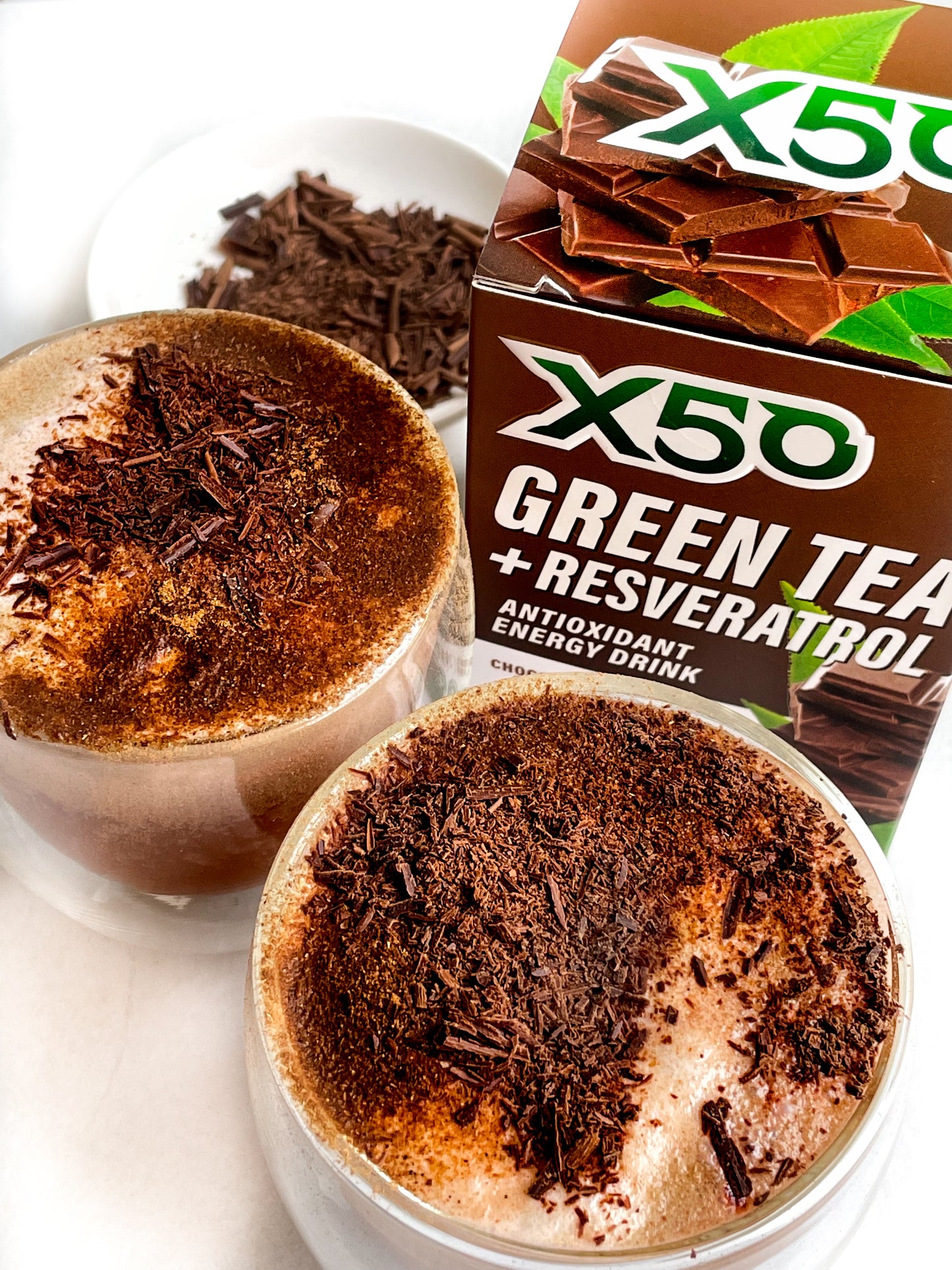 Chocolate flavor X50 Green Tea with Resveratrol