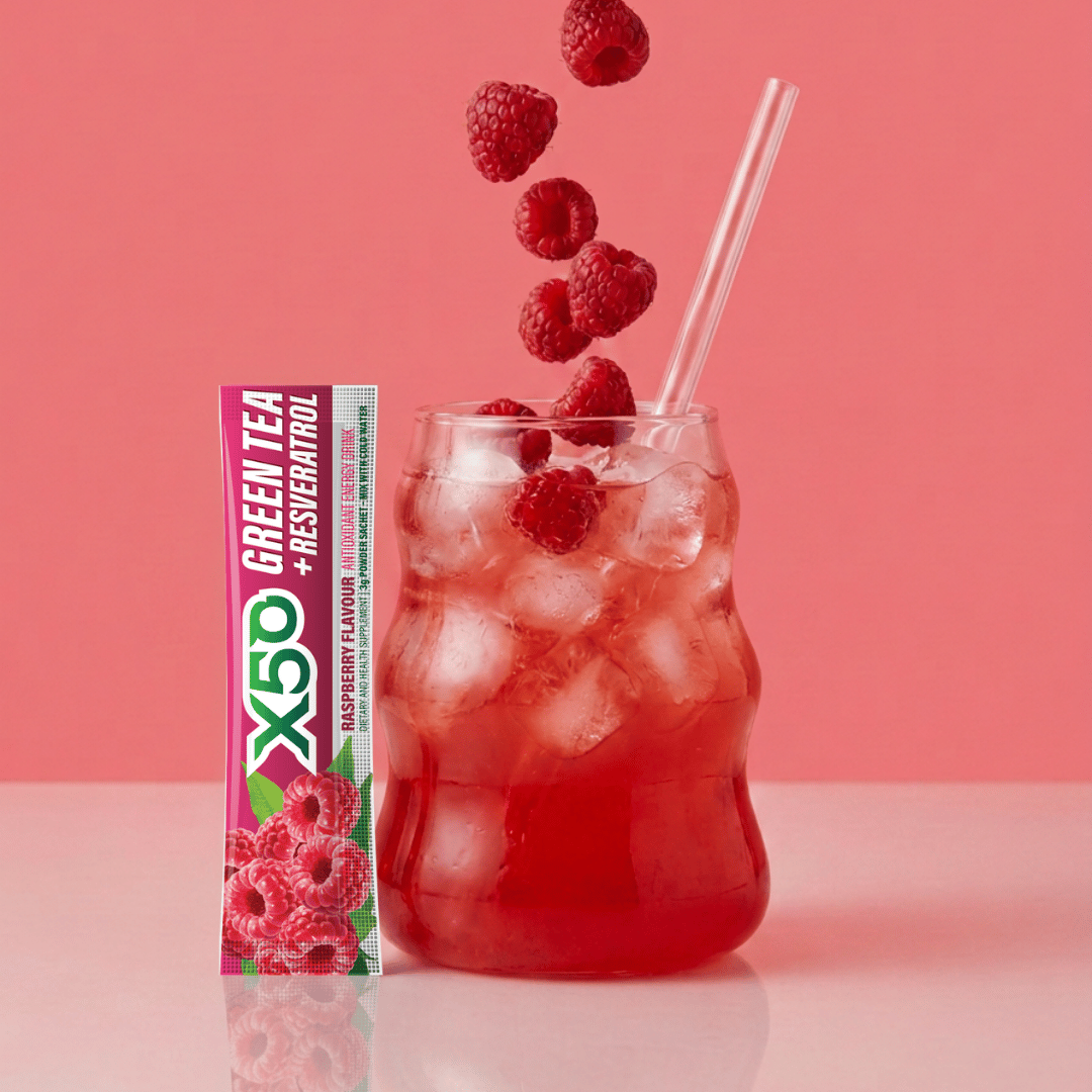 Raspberry Green Tea X50 Resveratrol