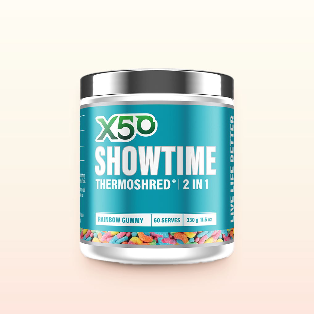 X50 Rainbow Gummy Showtime Thermoshred