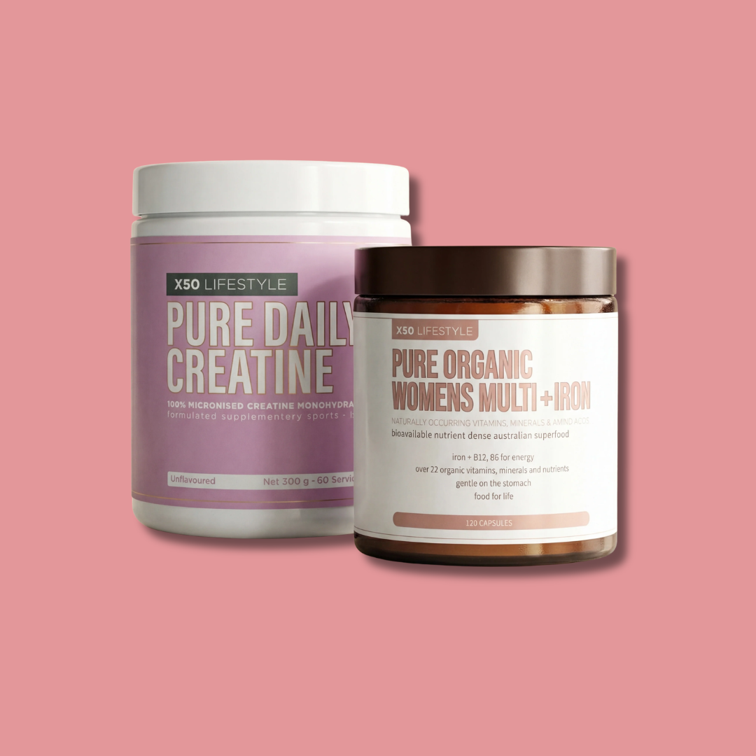 X50 The Daily Duo Bundle: Creatine + Womens Multi + Iron