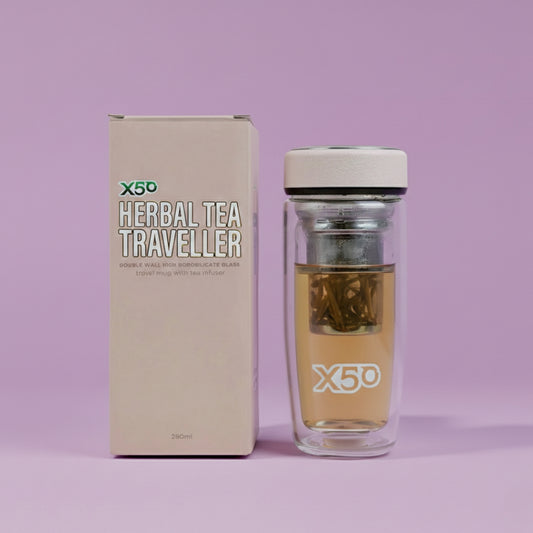 X50 Herbal Double Wall Tea Traveller Mug