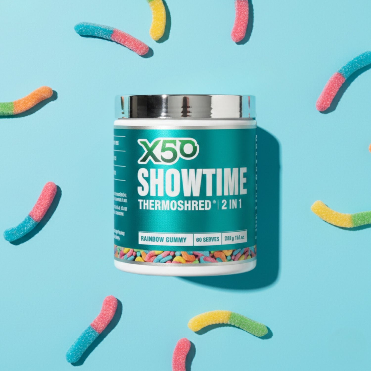  X50 Showtime Thermoshred Rainbow Gummy