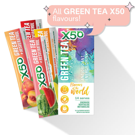 Flavours Of The World Green Tea X50 - Variety Pack