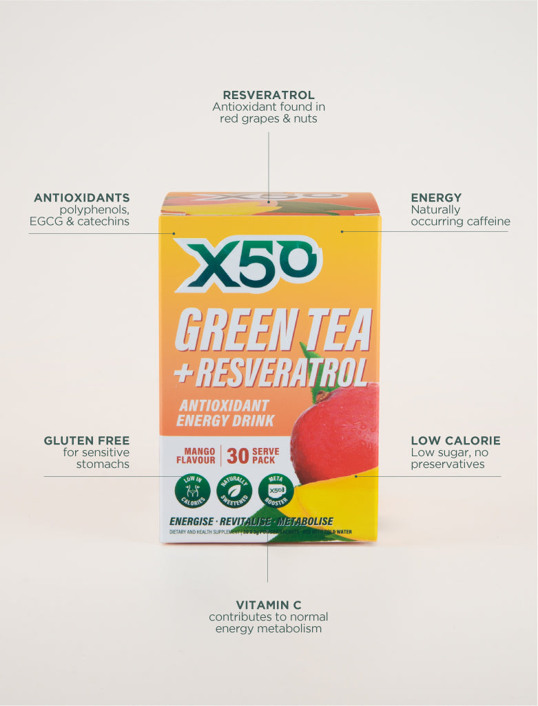 Mango X50 Green Tea with Resveratrol