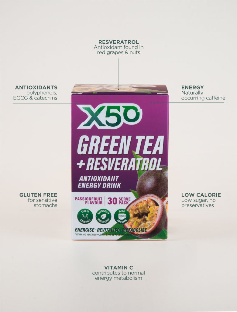 X50 Passionfruit Green Tea with Resveratrol