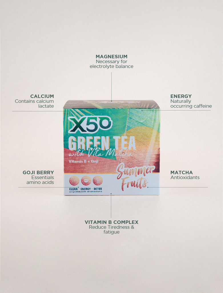 X50 Summer Fruits Green Tea with Vita Matcha