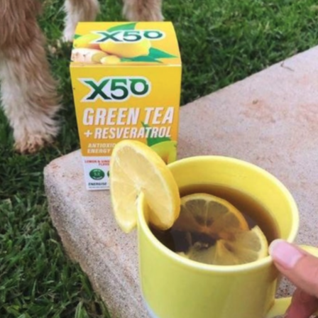 X50 Lemon & Ginger Green Tea with Resveratrol