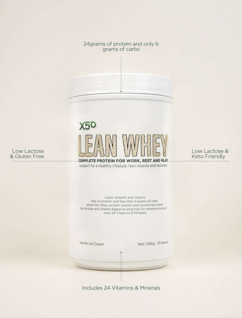 X50 Vanilla Ice Cream Lean Whey Protein