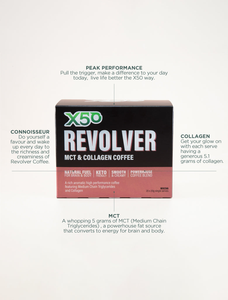 Mocha X50 Revolver MCT & Collagen Coffee