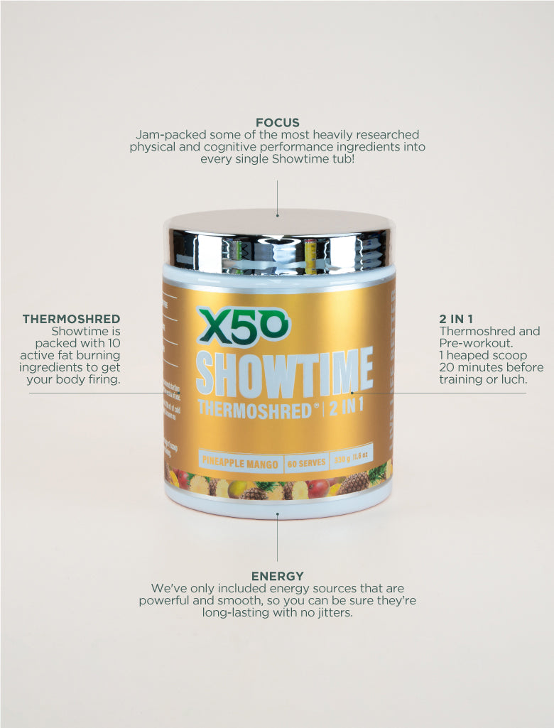 X50 Pineapple Mango Showtime Thermoshred