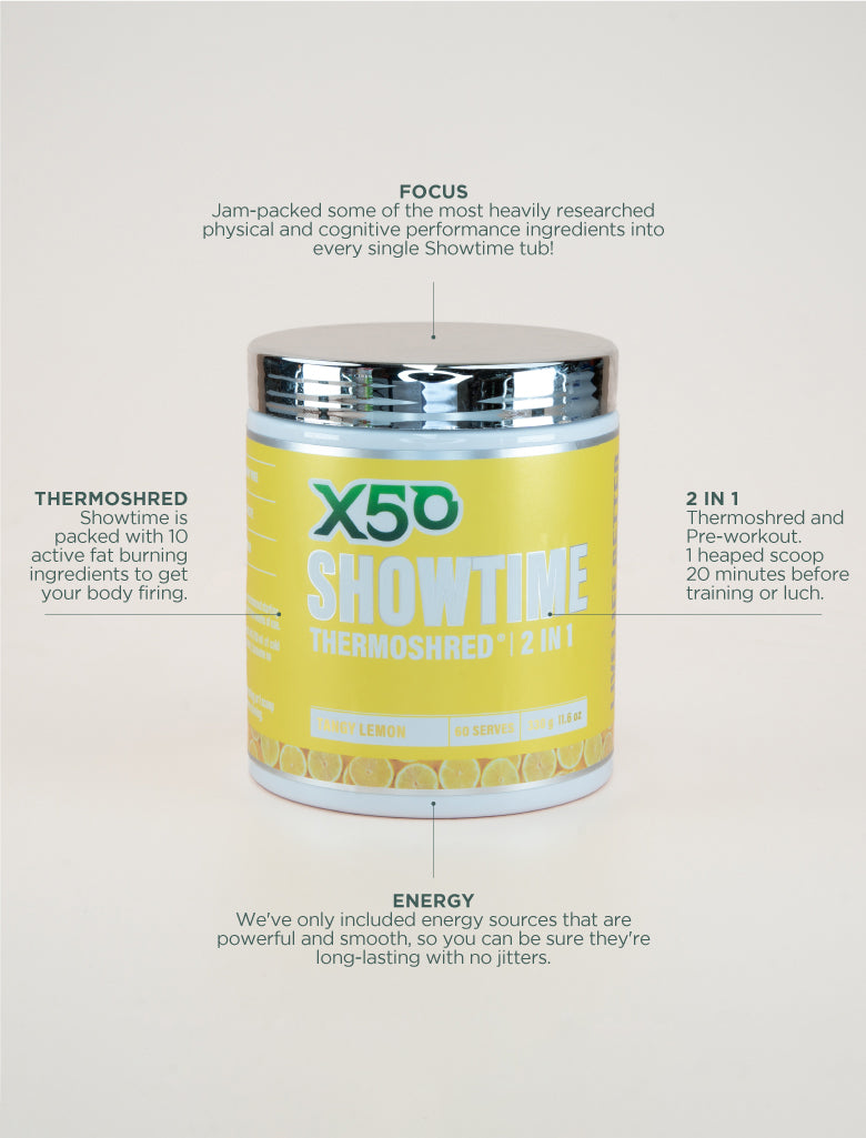 X50 Tangy Lemon Showtime Thermoshred