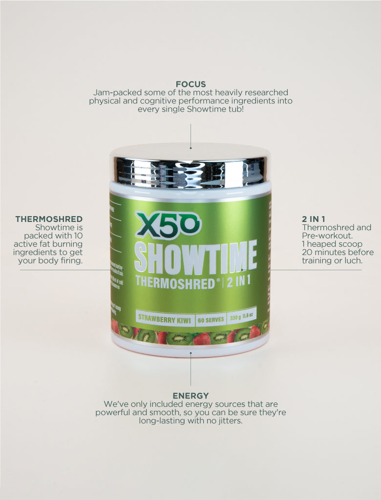 X50 Strawberry Kiwi Showtime Thermoshred